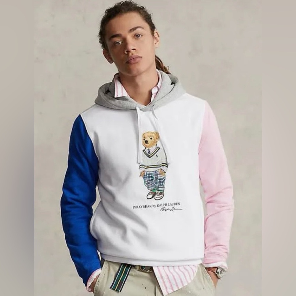 Polo Ralph Lauren color block fleece hoodie